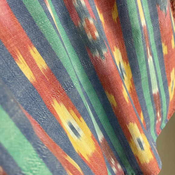 Vintage 90s Striped Button-Up Shirt Southwestern FLAWS Men Size Large Cotton - Picture 14 of 15